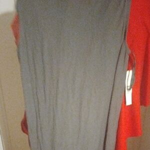 Donna Karan Gray Maxi Dress